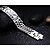 cheap Men&#039;s Bracelets-Men&#039;s Chain Bracelet Rock Punk Titanium Steel Silver Skull Jewelry Party Gift Costume Jewelry