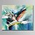 halpa Abstraktit taulut-Hang-Painted öljymaalaus Maalattu - Abstrakti Moderni Ilman Inner Frame / Valssatut kankaat