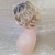 cheap Synthetic Trendy Wigs-fashion lady short blonde color curly beautiful wigs
