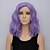 halpa Synteettiset trendikkäät peruukit-Synteettiset peruukit Vesiaalto Tyyli Suojuksettomat Peruukki Purppura Synteettiset hiukset Naisten Violetti Peruukki Lyhyt Halloween Peruukki