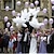 billige Bursdagdekor-5 stk stor størrelse 1055x42cm heliumduve bryllup ballong fest dekorasjon hvitduke ballong105 * 42cm
