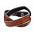 cheap Men&#039;s Bracelets-Men&#039;s Women&#039;s Leather Bracelet Personalized Fashion Leather Bracelet Jewelry Brown / Red / Blue For Casual Going out