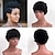 cheap Human Hair Capless Wigs-Human Hair Blend Wig Curly Short Hairstyles 2020 Berry Curly Short African American Wig Machine Made Women&#039;s Natural Black #1B