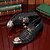 olcso Férfi fűzős bőrcipők-Férfi Félcipők Formális cipők Vintage Hétköznapi Party és Estélyi Nappa Leather Kézzel készített Fekete Ősz Tél