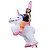 cheap Movie &amp; TV Theme Costumes-Riding A Unicorn Adults&#039; Christmas Halloween Carnival Festival / Holiday Polyster Easy Carnival Costumes Animal