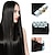 cheap Tape in Hair Extensions-Febay Tape In Human Hair Extensions Straight Human Hair Human Hair Extensions Nano Women&#039;s Black#1B