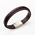 cheap Men&#039;s Bracelets-Men&#039;s Women&#039;s Leather Bracelet Magnetic Punk Simple Style Leather Bracelet Jewelry Black / Brown For Gift Casual