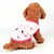 preiswerte Hundekleidung-Hund Weste Winter Hundekleidung Weiß Gelb Rosa Kostüm Flanell Cartoon Design Lässig / Alltäglich XXS XS S