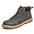 cheap Men&#039;s Boots-Men&#039;s Faux Leather Fall / Winter Boots Booties / Ankle Boots Yellow / Gray / Khaki / Lace-up / Office &amp; Career