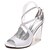 preiswerte Damensandalen-Damen Sandalen Blockabsatz / Durchsichtige Absätze / Kristallabsatz Runde Zehe Strass / Glitter / Schnürsenkel Satin Pumps / Knöchelriemen / Transparente Schuh Frühling / Sommer Schwarz / Hellgrau