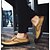 رخيصةأون أحذية سليب أون وأحذية مفتوحة للرجال-للرجال أحذية الراحة جلد ربيع / خريف المتسكعون وزلة الإضافات أسود / بني / كاكي
