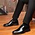 olcso Férfi fűzős bőrcipők-Férfi Formális cipők PU Ősz / Tél Esküvői cipők Fekete