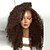 billige Syntetiske Lace-parykker-Syntetisk Lace Front Parykker Krøllet Kinky Krøller Blonde Front Paryk Lang Lysebrun Mellembrun Jet Sort Mørkebrun Sort Syntetisk hår Dame Natural Hairline Afro-amerikansk paryk Sort