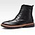 abordables Bottes Homme-Homme Bottes Botillons Bottes de Combat Bottes martin Casual Casual Extérieur Cuir Bottine / Demi Botte Noir Marron Automne L&#039;hiver / Lacet