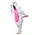 cheap Kigurumi Pajamas-Adults&#039; Kigurumi Pajamas Unicorn Pony Onesie Pajamas Flannel Toison Fuschia Cosplay For Men and Women Animal Sleepwear Cartoon Festival / Holiday Costumes