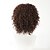 preiswerte Trendige synthetische Perücken-Synthetische Perücken Locken Locken Perücke Mittlerer Länge Braun Synthetische Haare Damen Afro-amerikanische Perücke Braun