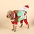 Недорогие Одежда для собак-Собака Костюмы Северный олень Дед Мороз Веселая Рождество Зима Одежда для собак Одежда для щенков Одежда Для Собак Красный Костюм для девочки и мальчика-собаки Хлопок S M L XL