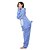 abordables Pyjamas Kigurumi-Adulte Pyjamas Kigurumi Monster Blue Monster Animal Combinaison de Pyjamas Flanelle Toison Bleu Cosplay Pour Homme et Femme Pyjamas Animale Dessin animé Fête / Célébration Les costumes