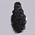 cheap Synthetic Trendy Wigs-Synthetic Wig Wavy Style Capless Wig Black Dark Black Synthetic Hair Women&#039;s Middle Part / Plait Hair Black Wig Long Cosplay Wig