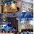 olcso Partidekoráció-100 latex lufi és &quot;boldog születésnapot&quot; ábécé pár kék delfinek alumínium film léggömbök és 100 lufi ragasztó pont pont születésnapi ballon dekorációhoz