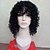 זול פאות איכותיות במיוחד-Synthetic Wig Curly Curly Wig Medium Length Natural Black Synthetic Hair Women&#039;s African American Wig Natural Color