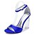 cheap Women&#039;s Sandals-Women&#039;s Sandals Chunky Heel Round Toe Rhinestone / Sparkling Glitter / Lace-up Satin Basic Pump / Ankle Strap / Transparent Shoes Spring / Summer Black / Light Grey / White / Wedding