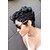 cheap Synthetic Trendy Wigs-Synthetic Wig Curly Jerry Curl Curly Jerry Curl Wig Short Natural Black #1B Synthetic Hair Women&#039;s African American Wig Black MAYSU
