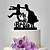 ieftine Topperuri pentru tort pentru petrecerea de nunta-Temă Clasică Nuntă Figurină Plastic Cuplu Clasic 1 pcs Negru