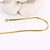 cheap Men&#039;s Necklaces-Men&#039;s Women&#039;s Chain Necklace - Gold Plated Snake Simple Style DIY Gold Necklace Jewelry For Daily, Casual