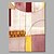 levne Abstraktní malby-Hang-malované olejomalba Ručně malované - Abstraktní umělecké Obsahovat vnitřní rám / Reprodukce plátna