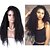 olcso Valódi hajból készült, rögzíthető parókák-Emberi haj Csipke eleje Paróka Kinky Curly Paróka Tincselve 130% Haj denzitás Afro-amerikai paróka 100% kézi csomózású Női / Brazil / Kinky Göndör