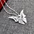 cheap Necklaces-Pendant Necklace Women&#039;s Butterfly Animal Silver Necklace Jewelry for Wedding Birthday