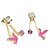 cheap Earrings-Women&#039;s Stud Earrings Bird Personalized Fashion Rhinestone Earrings Jewelry White / Black / Pink For Daily Date