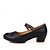 cheap Ballroom Shoes &amp; Modern Dance Shoes-Women&#039;s Dance Shoes Cowhide Modern Shoes Heel Customized Heel Customizable Black