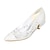 billiga Wedding Shoes-Women&#039;s Wedding Shoes Stiletto Heel Pointed Toe Satin Basic Pump Spring / Summer Black / White / Ivory / EU40