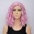 olcso Szintetikus, trendi parókák-Szintetikus parókák Hullám Kardashian Stílus Sapka nélküli Paróka Pink Rózsaszín Szintetikus haj Női Ombre haj Pink Paróka Rövid