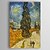 olcso Tájképek-Hang festett olajfestmény Kézzel festett - Landscape Kortárs Tartalmazza belső keret / Hengerelt vászon