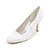 Χαμηλού Κόστους Παπούτσια Γάμου-Γυναικεία Γαμήλια παπούτσια Γάμου Πάρτι &amp; Βραδινή Έξοδος Καλοκαίρι Τακούνι Στιλέτο Τετράγωνη Μύτη Βασική Γόβα Σατέν Ασημί Λευκό Κρύσταλλο