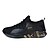 cheap Men&#039;s Athletic Shoes-Men&#039;s Light Soles Spring / Fall Athletic Trainers / Athletic Shoes Walking Shoes Tulle Black / Gold / Black / White / White / Lace-up