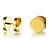 olcso Fülbevalók-Beszúrós fülbevalók For Férfi Esküvő Hétköznapi Napi Titán acél Wolfram acél lapos hát