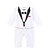 cheap Baby Boys&#039; One-Piece-Baby Boys&#039; Dresswear Solid Color Long Sleeve Overall &amp; Jumpsuit White