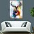 cheap Animal Paintings-Oil Painting Hand Painted - Animals Artistic Abstract Stretched Canvas