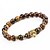 cheap Bracelets &amp; Bangles-Women&#039;s Men&#039;s Onyx Hawks Eye Stone Bead Bracelet Bracelet Chakra Natural equilibrio Stone Bracelet Jewelry Brown For Party Gift