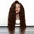 Недорогие Парик из искусственных волос на кружевной основе-Синтетические кружевные передние парики Волнистый Искусственные волосы Черный Парик Жен. Лента спереди Черный как смоль