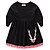 cheap Sets-Toddler Girls&#039; Floral / Dresswear Animal Print Long Sleeve Long Long Cotton Clothing Set Black