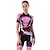 cheap Men&#039;s Clothing Sets-cheji® Women&#039;s Short Sleeve Cycling Jersey with Shorts Pink Bike Clothing Suit 3D Pad Quick Dry Sports Painting Mountain Bike MTB Road Bike Cycling Clothing Apparel