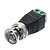 billiga Säkerhetstillbehör-Koppling 10Pcs Male Coax CAT5 To Coaxial BNC Cable Connector Adapter Video Balun för Säkerhet system 7*2cm 0.01kg