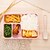 baratos Serviços &amp; Talheres-caixa de almoço de palha de trigo microondas bento recipiente de armazenamento de alimentos
