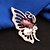 cheap Brooches-Women&#039;s Brooches Scarf Buckle Butterfly Animal Fashion Rhinestone Brooch Jewelry Champagne For Party Going out