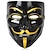 abordables Accessoires d&#039;Halloween-cosplay mask v pour vendetta mask anonymous movie guy fawkes halloween mascarade cosplay mask party costume prop